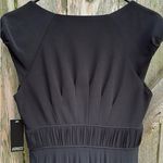 Adrianna Papell NWT  Fit Flare Ruched Waist
Lace Panel V Neck Twirl Skirt Dress 4 Photo 2