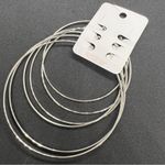 Shasa 3 pairs Large hoop earrings NEW Photo 1