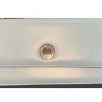 BVLGARI  Turquoise Leather Clutch Shoulder Bag  100% Authentic, Size 9" x 5" x 1" Photo 2