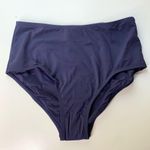 ANDIE NWT  The High Waisted Bikini Bottom Navy Blue Photo 1