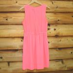 Madewell Pink Coral Silk Dress Photo 6