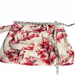 Farm Rio  Red and White Floral Bubble Skirt Size Medium Photo 4