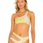 Lovers + Friends New Elisa Top + Bottom in Maize Yellow- Swimsuit Small Photo 0