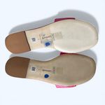 Larroudé Floral Flat Slide Sandals Hot Pink Leather Women’s Size 8 Chic Feminine Photo 4