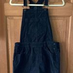 American Eagle  Size Extra Small XS Black Corduroy Overall Dress Skirt Photo 0