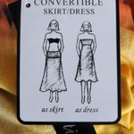 Club z Collection Tie Dye Skirt Dress convertible Dress orange and yellow Large Photo 2