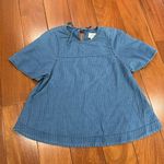 J.Crew denim swing top in Spanish indigo size XXS Blue Photo 2