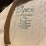 The Flintstones Tank Top Womens Size XL Bamm Bamm & Pebbles One Shoulder Cream Photo 1