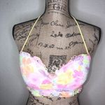 Victoria's Secret Victoria’s Secret Multi Color Watercolor Lace Bikini Top in Size 34 C Photo 1