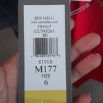 Marsoni by Colors Red Embellished Formal Gown SIZE 6 – Sleeveless Evening Dress Photo 6