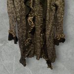 Alberto Makali ‎ Cardigan Sweater with Real Fur Trim Photo 2