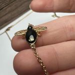 Swavorski Swarovski Crystal Noisette Snail, Bee, Flower Bead & Enamel Necklace Gold Tone Photo 9