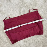 Lulu’s Satin Cowl Burgundy Tank Top Size S Red Photo 10