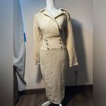 SheIn Winter dresses yellow tone long sleeve crossed collar woman size s Photo 7