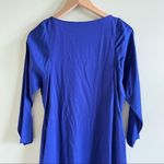 Elie Tahari  Royal Blue dress‎ w/ pockets long sleeve midi Photo 7