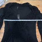 Lulus NWT Memorably Romantic Black Lace Long Sleeve Mini Dress Photo 6
