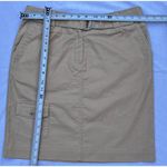 Talbots New Womens Petite Skirt Size 10 Beige Cargo Belt Cotton Blend Photo 4
