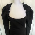 NWT Black NAIA Rhia Cotton Puffy Sleeve Mini Dress Size L Size L Photo 4