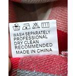 Fancyinn  Plaid Shirt Dress Red Gray Long Sleeve Size S NWT Photo 8