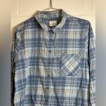 Fat Face Blue Casual Button Up Flannel Soft Cotton Casual Woman’s Shirt Size 14 Photo 1