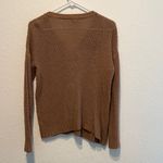 Charlotte Russe Dusty Rose Lace-Up V-Neck Knit Sweater size M Metal Soft Autumn Photo 4