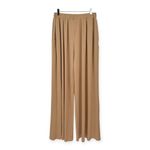 Cider | NWT | Large | Solid Elastic Waist Wide Leg Rib Nit Lounge Pant in Coffee Photo 4