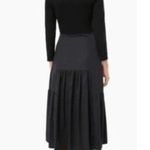 NWOT Tuckernuck Black 3/4 Sleeve Off the Shoulder Marissa Tiered Midi Dress Sz S Photo 2