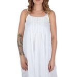 CP Shades  Lia linen/cotton/silk white pink pattern midi dress size/xs Photo 7