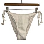 Wild Fable ✨ Crochet Side-Tie Extra Cheeky Extra High Waist Bikini Sz L Cream✨ Photo 4