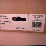 Free People Black Holiday Sandal EU40/W9 Photo 4