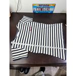 Maison Labiche Paris Striped Tee "the cru" Small Embroidered Cotton French Style White Photo 9