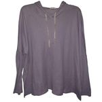 HOPELY Lilac Hooded Pullover Top Size Large Purple Photo 0