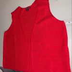 Jessica London RED CROCHET KNIT CARDIGAN STYLE VEST SIZE 12 Photo 5