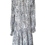NWT ONE PRETTY TIME Paisley Print Midi Peasant Tired Midi Maxi Dress Photo 5