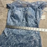 Eliza J Sheath Midi Dress Women's 4 Sky Blue Embroidered Floral Cap Sleeve NWT Photo 8