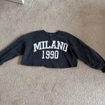 ZARA Cropped Sweatshirt Photo 1
