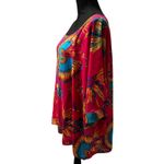 Allegra K Women 3/4 Sleeves  High‎ Low Hem Loose Tunic Top - Pink Size XL Photo 1