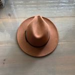 Lisianthus Classic Tan Felt Fedora Wide Brim Fashion Belt Buckle Hat Photo 1