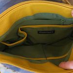 Franco Sarto yellow shoulder bag purse woven leather marigold mustard boho EUC Photo 4