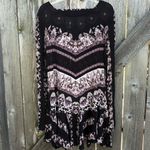Free People Like New Smooth Talker Tunic Top Black Floral Size Small Photo 3
