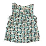 Dana Buchman | Sleeveless Chain Print Blouse | Large Photo 1