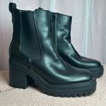 Sam & Libby Black Soft Chunky Women’s Calf Boots Heeled Booties Size 6 Photo 0