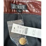 J.Crew Collection Mini Skirt In Croc Embellished Faux Leather, Size 0 Photo 4
