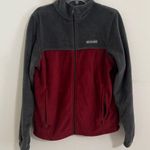 Columbia  Charcoal and Crimson Fleece Jacket Size Small Photo 0