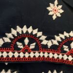 Loft  outlet- Navy red/white embroidered flower pattern- size 6 Photo 11