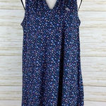 Ralph Lauren Lauren  Cotton Blue Floral Print Dropwaist Dress Photo 0