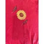 VINTAGE Peaces Maxi cotton dress size Small made in USA Red Photo 8