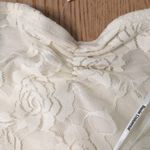 B30 Bundle Of 2 Lacey Ruched Dresses Stretchy Blue Ivory/Cream Size Medium Photo 7