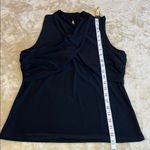 Halogen Elegant Black Sleeveless Top Photo 4