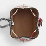 Coach Drawstring Wristlet With Cherry Print - Novelty Leather/Silver/Chalk Multi Photo 3